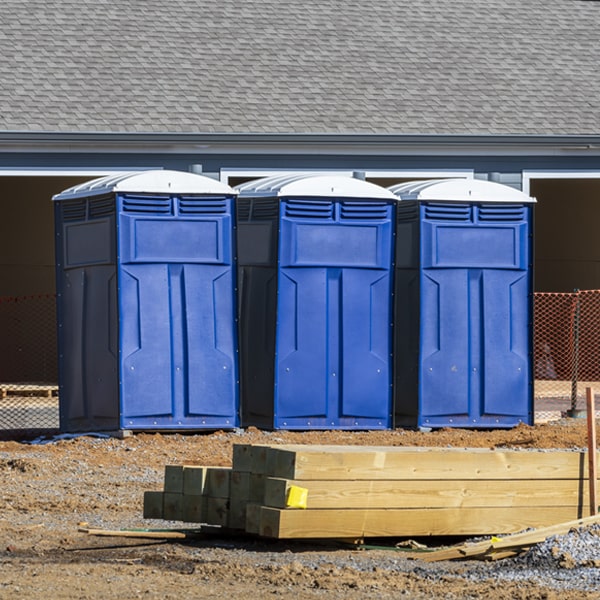 can i customize the exterior of the portable restrooms with my event logo or branding in Dexter NY